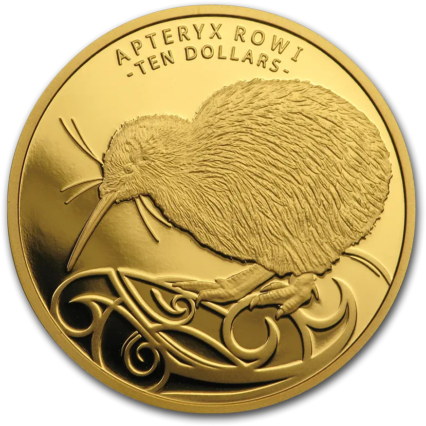 2022 New Zealand 14 Oz Proof Gold 10 Kiwi Kiwi Png Kiwi Bird Icon