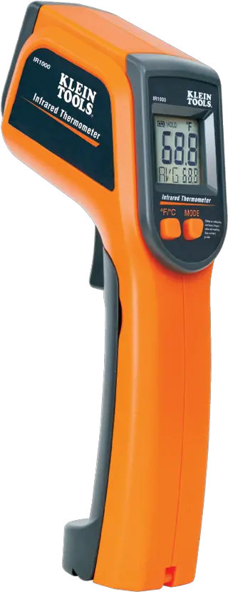 121 Infrared Thermometer Ir1000 Klein Tools For Klein Tools Temperature Gun Png Thermometer Png