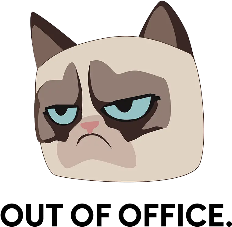 Download Grumpy Cat Art Nope Hd Png Uokplrs Out Of The Office Emoji Grumpy Png