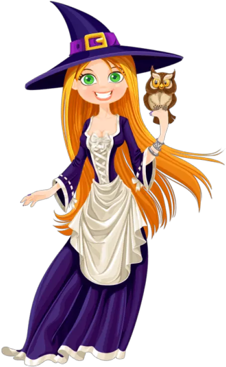 Free Png Halloween Witch With Owl Images Transparent Witch Clipart Transparent Background Witch Transparent Background