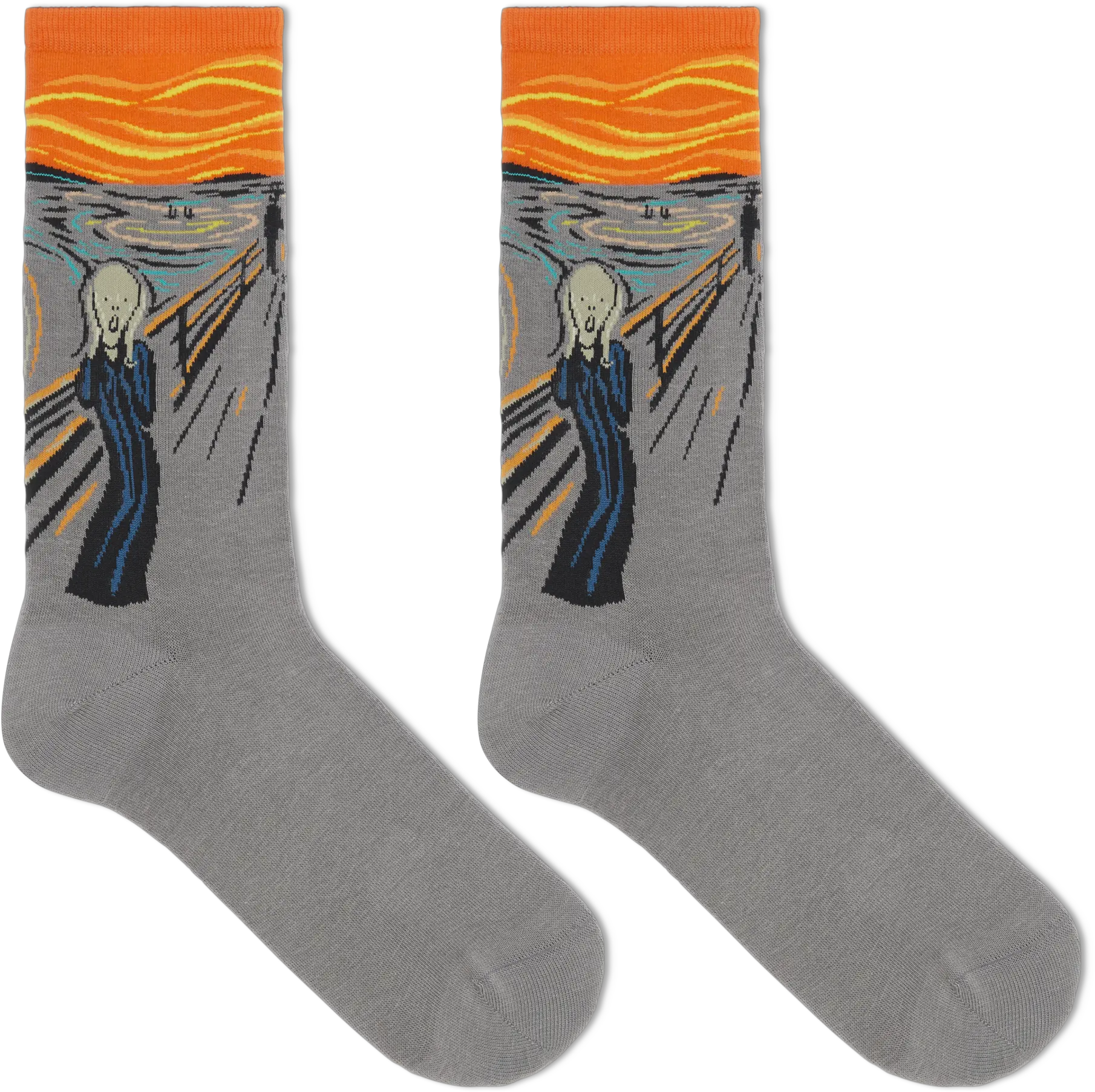 Hotsox Womenu2019s Munchu2019s The Scream Socks Unisex Png Screaming Icon
