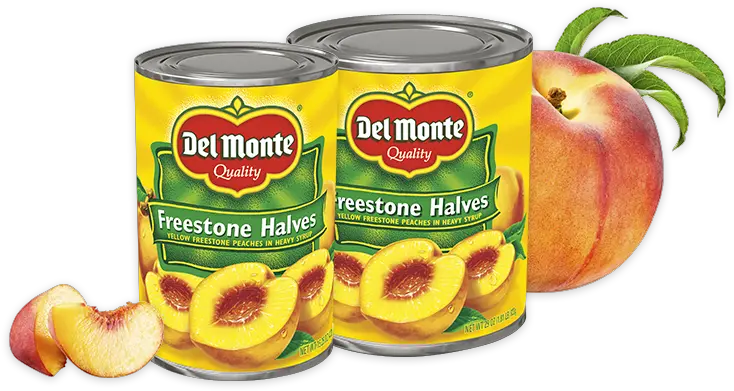 Freestone Peach Halves Del Monte Del Monte Sliced Peaches No Sugar Added Png Peach Transparent