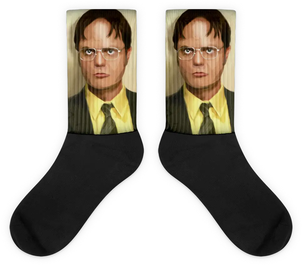 Dwight Schrute The Office Socks Sock Png Dwight Schrute Png