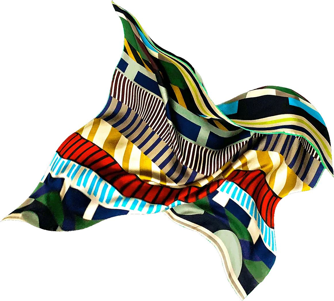 Italian Manufacturer Of Silk Scarves Fashion Foulard In Seta Png Scarf Transparent Background