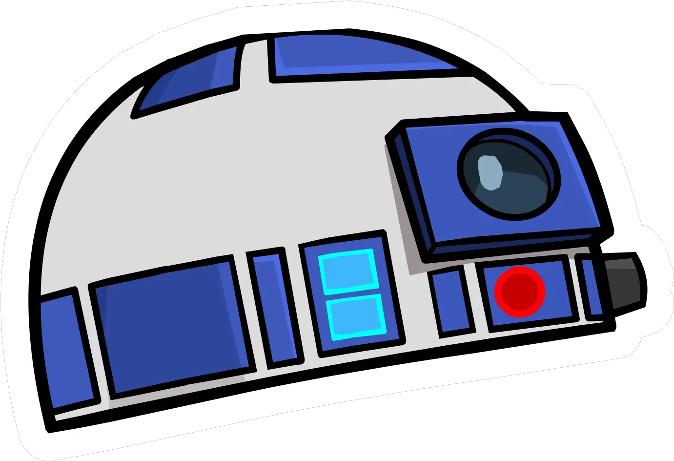 R2 D2 Clip Art Club Penguin Star Wars Pin Png R2d2 Png