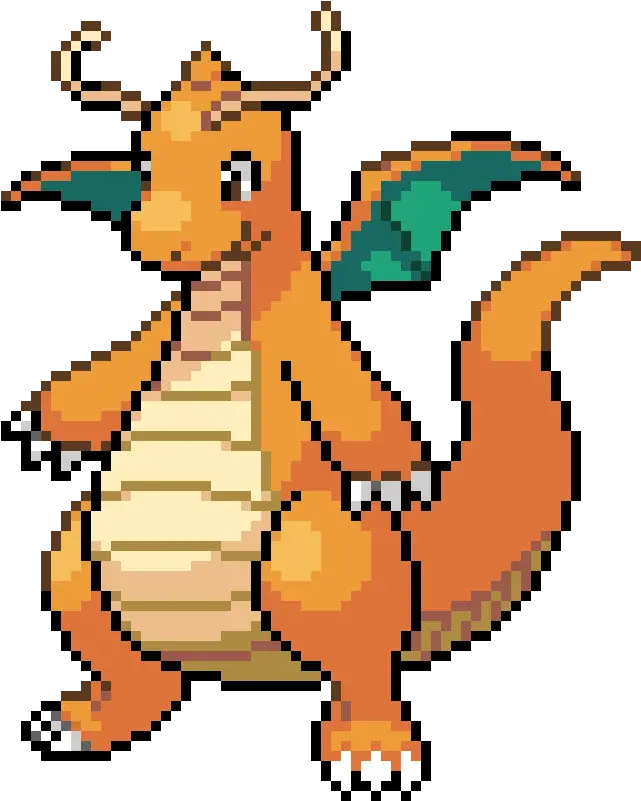 Original Dragonite Png Image Dragonite Pixel Art Dragonite Png