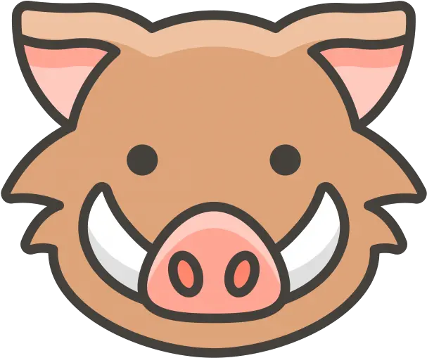 Boar Emoji Icon Png Transparent Freepngdesigncom Cartoon Boar Clip Art Emoji Icon