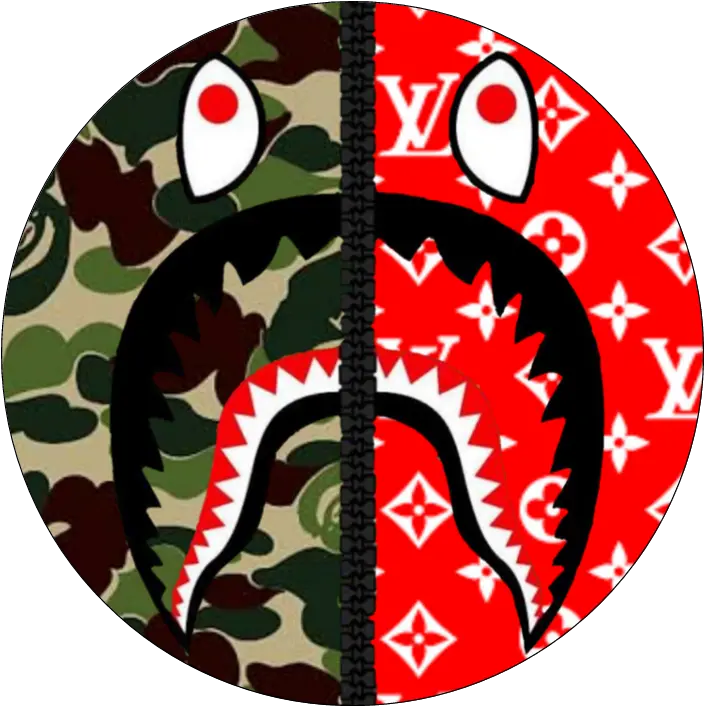 Bape Luisvuitton Supreme Circle Png Logo