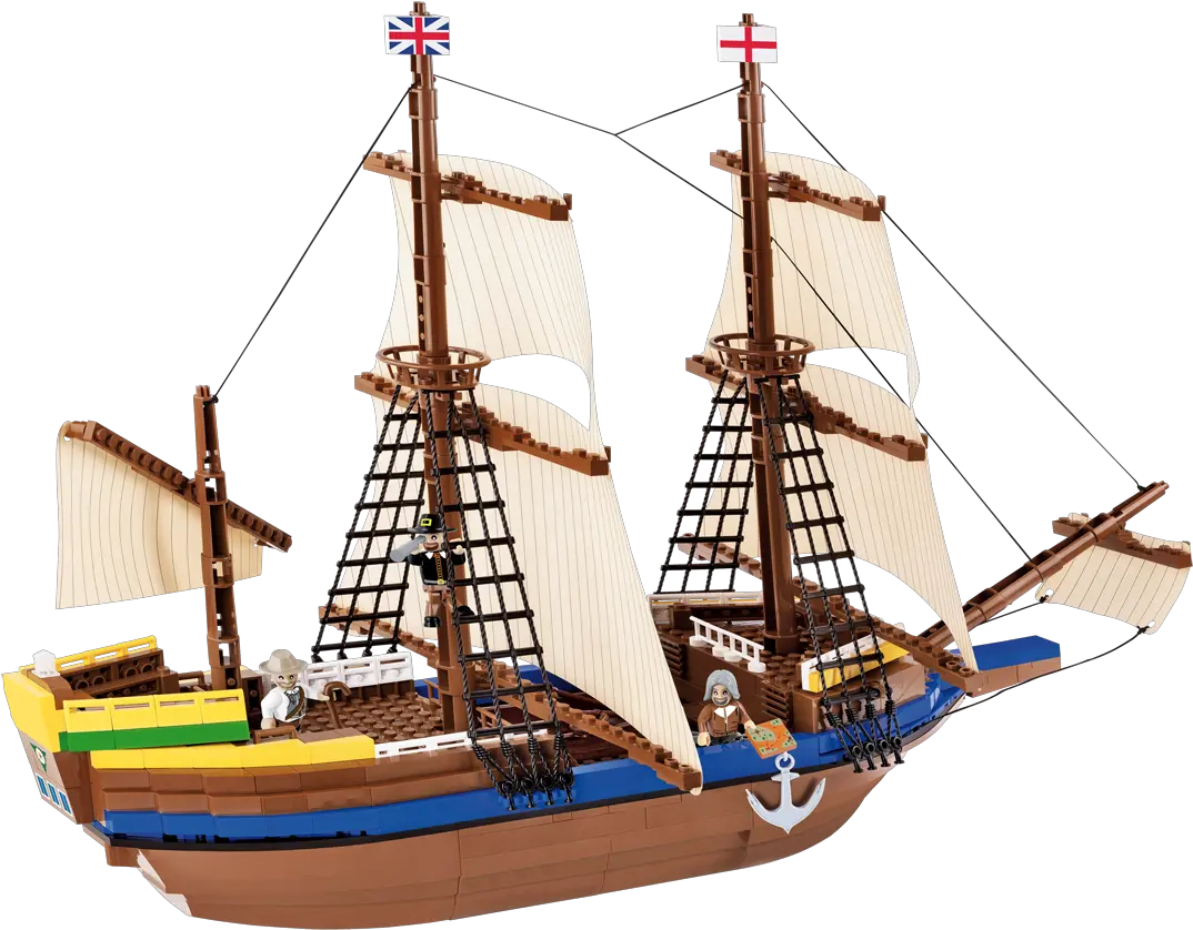 Mayflower Ii Plymouth Pilgrims Ship Ship Png Download Cobi 21077 Ship Transparent