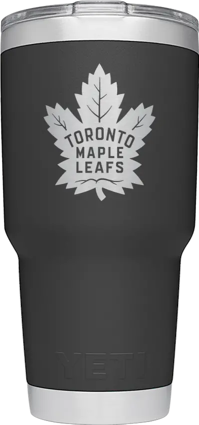 Maple Leafs Yeti Rambler 30oz Tumbler Black Toronto Maple Leafs Logo Png Leafs Png