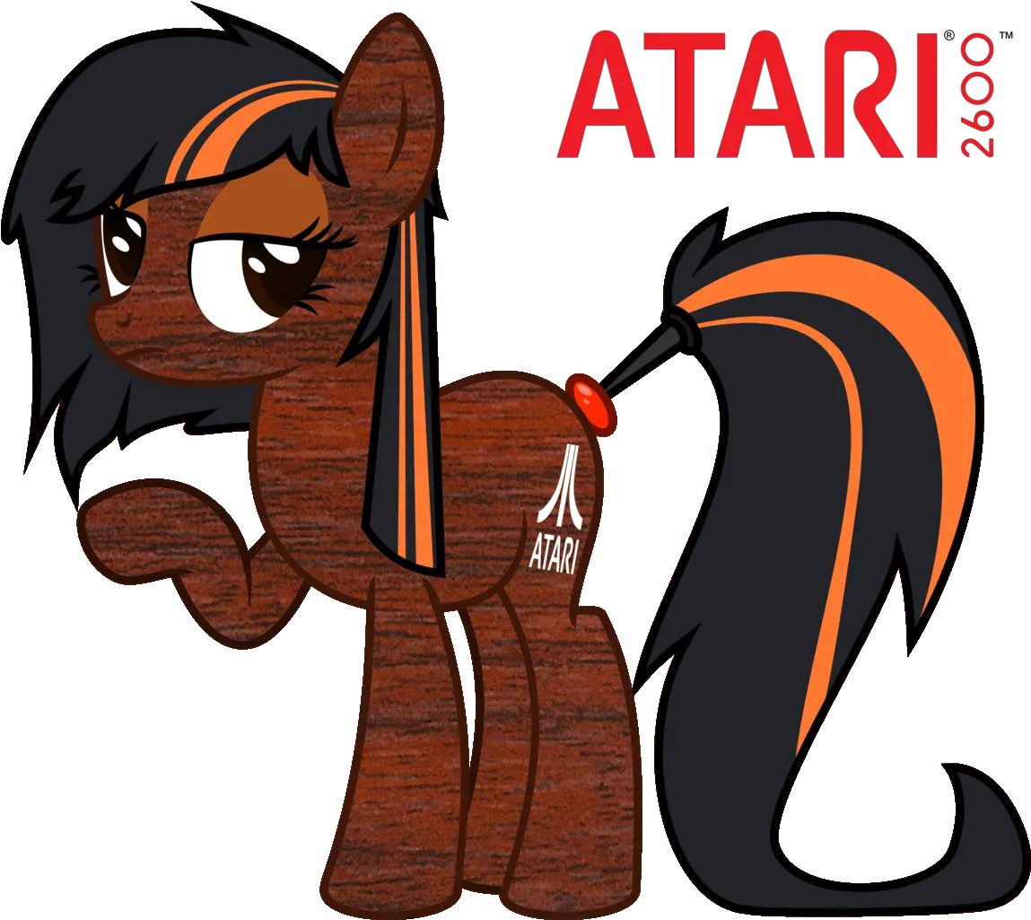 My Little Pony Woodgrain Atari Logo Png Atari Logo Png