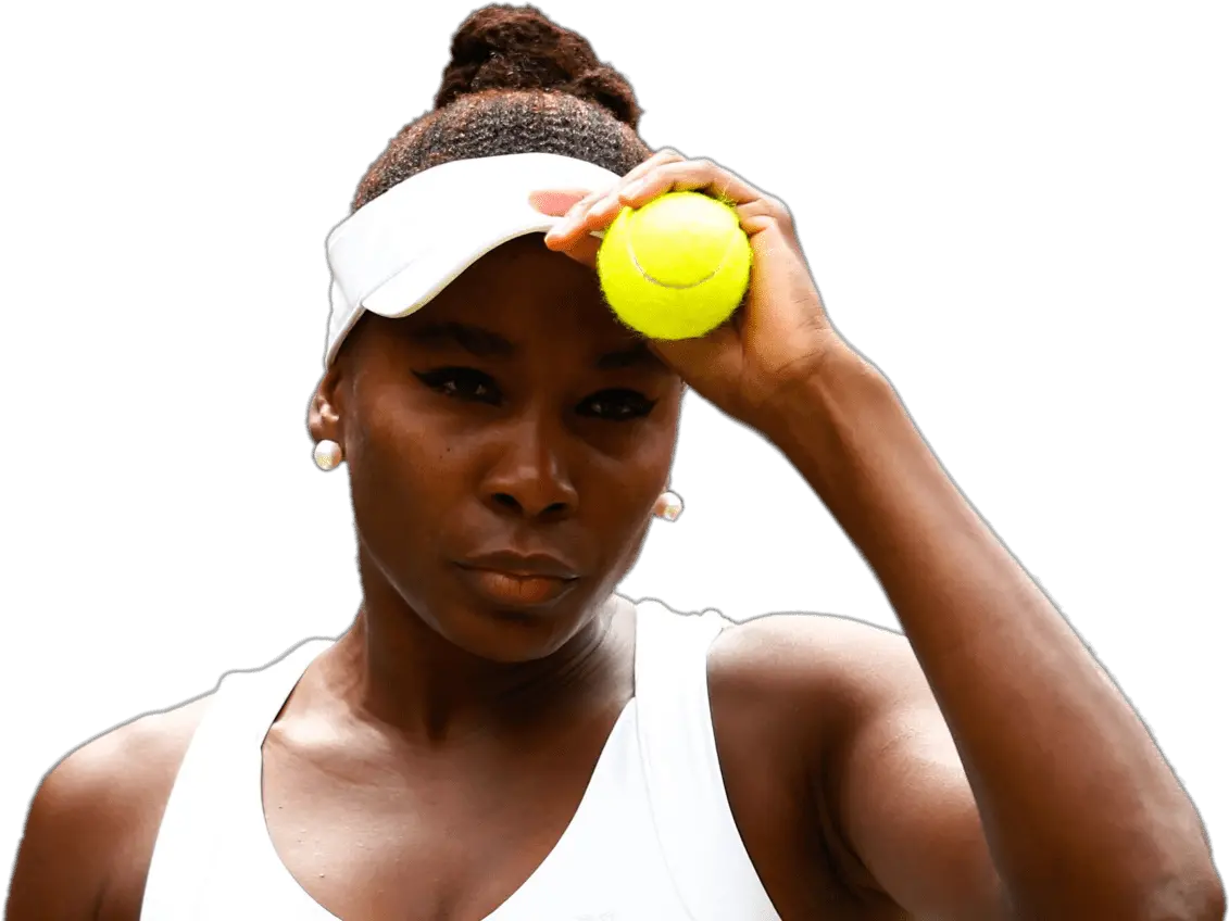 Venus Williams Focussing Transparent Venus Williams Png Venus Transparent Background