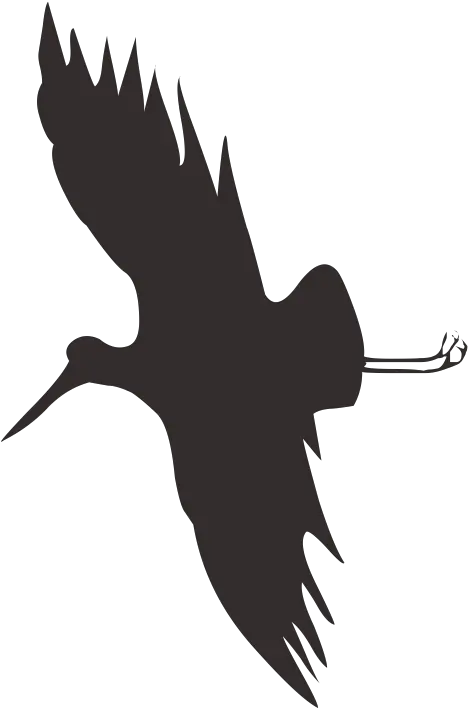 Bird Flight Crane Silhouette Flying Crane Png Download Clipart Flying Bird Crane Png