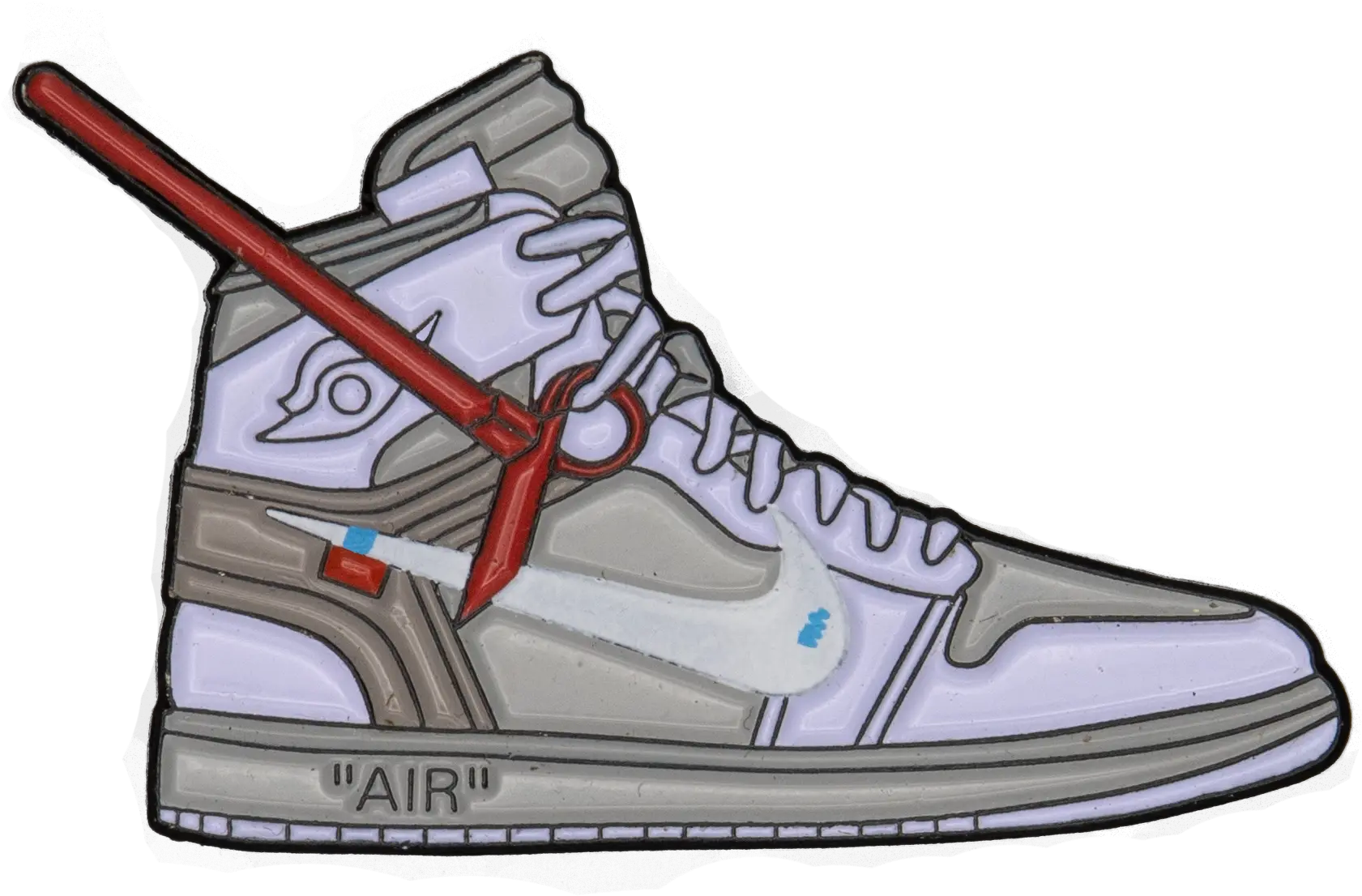 Air Jordan 1 X Off White Lace Up Png Off White Png